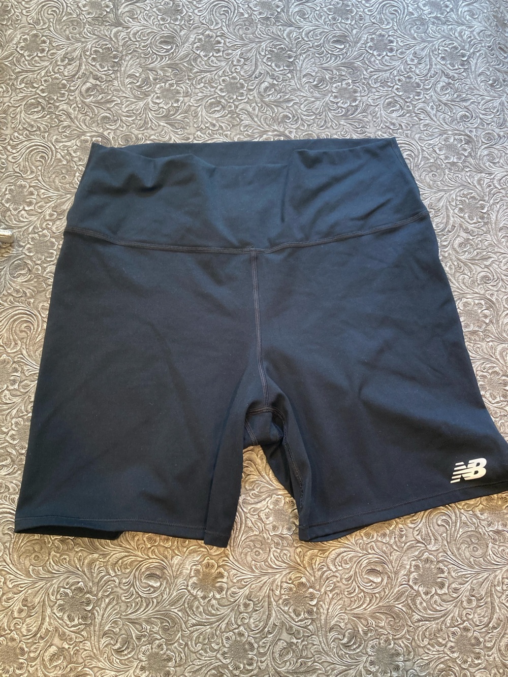 New Balance Harmony High Rise 6" Black Bike Shorts